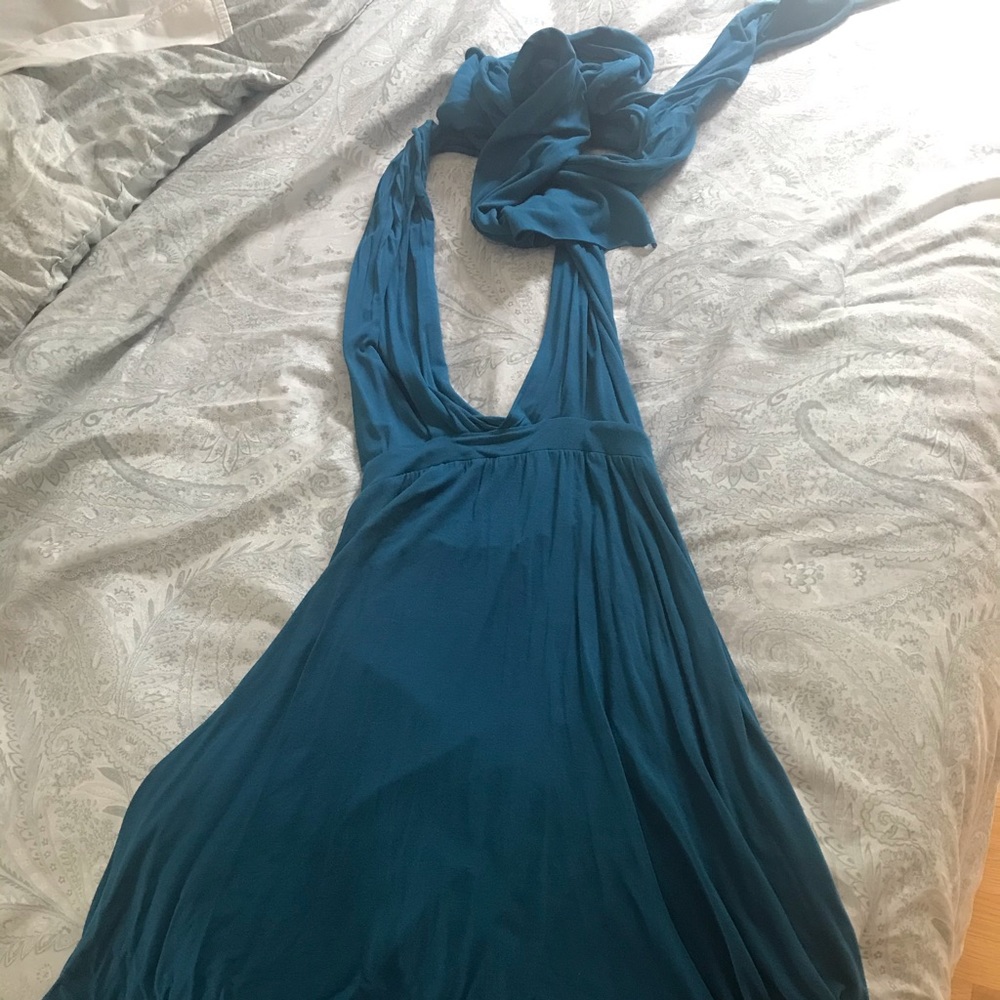 TART Halter, low cut, high-low dress